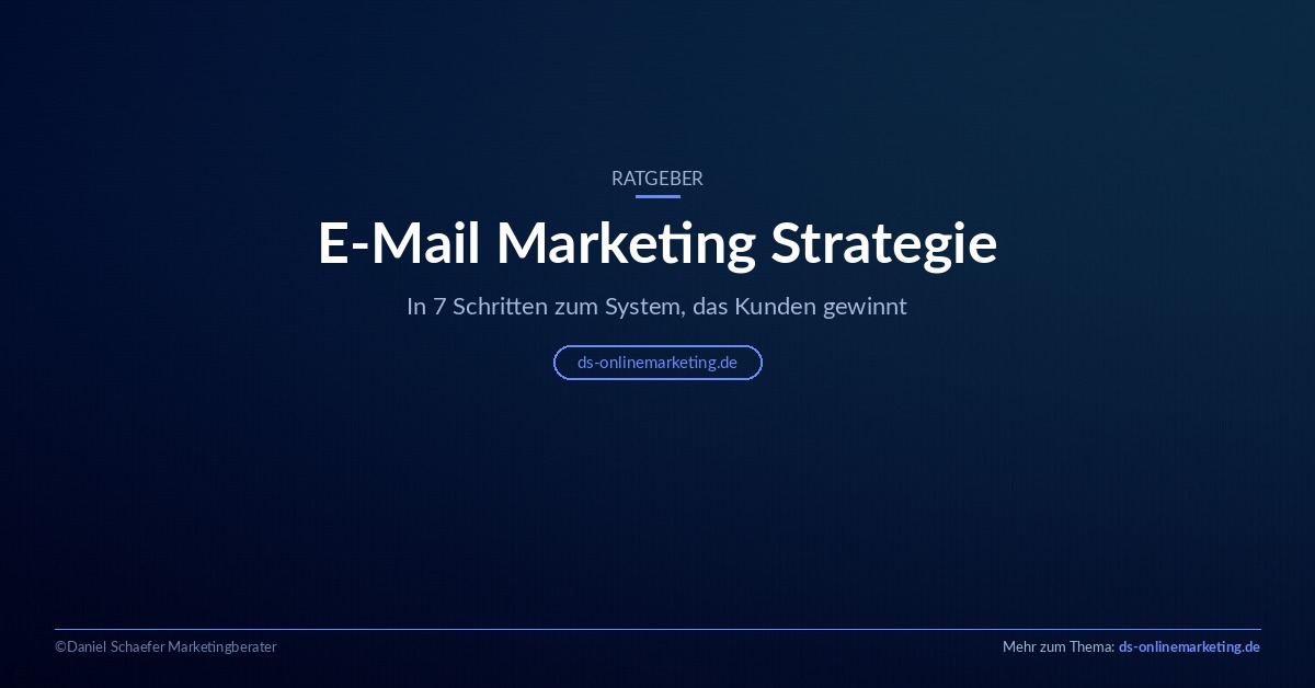 E-Mail Marketing Strategie: Titelgrafik zum Ratgeber