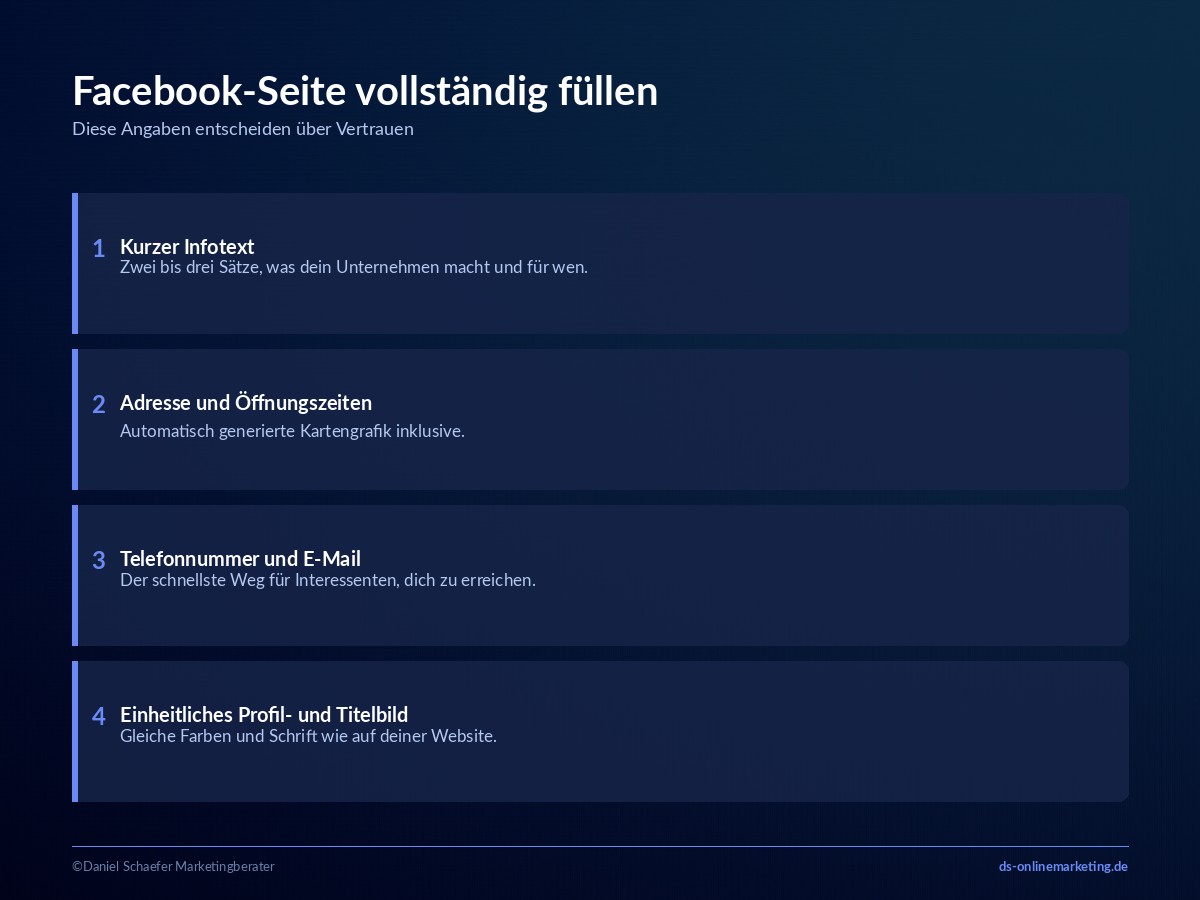 facebook fuer anfaenger seite fuellen