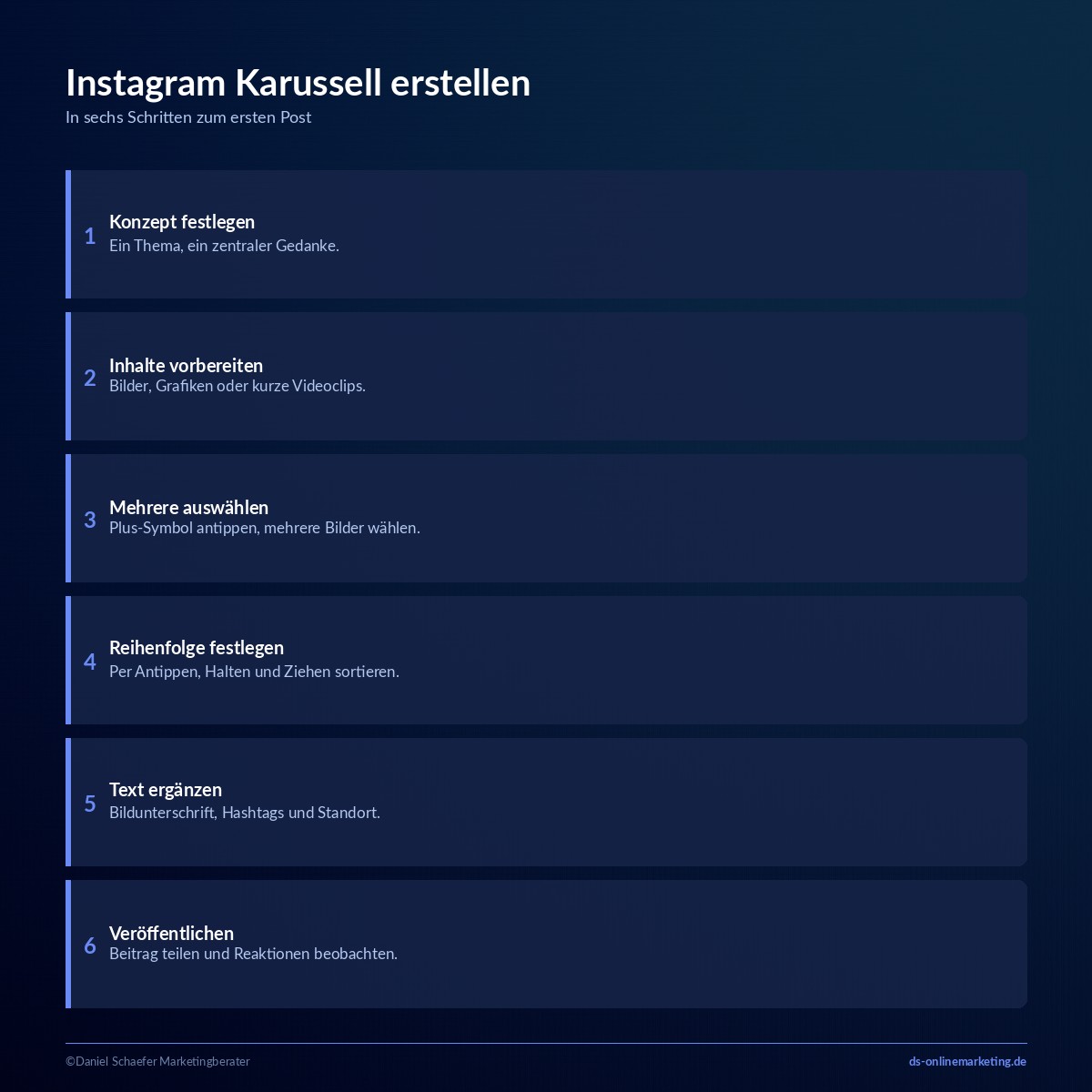 instagram karussell erstellen schritte