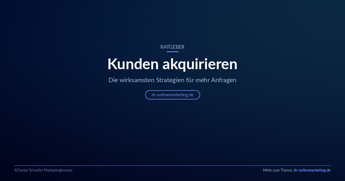 Kunden akquirieren: Die wirksamsten Strategien für mehr Anfragen