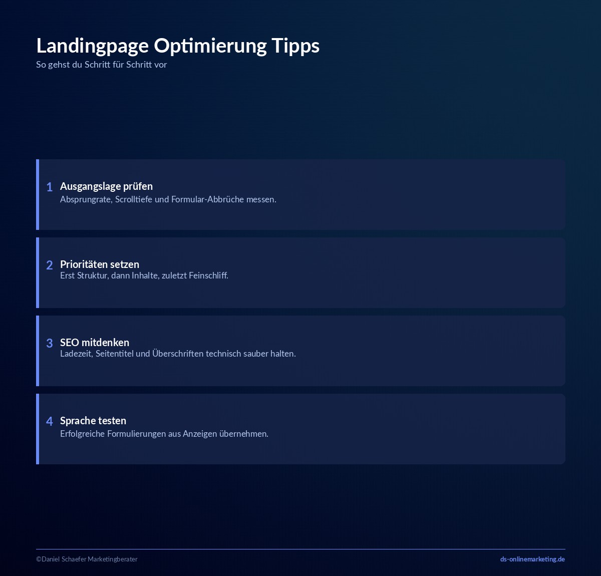 landingpage optimierung tipps