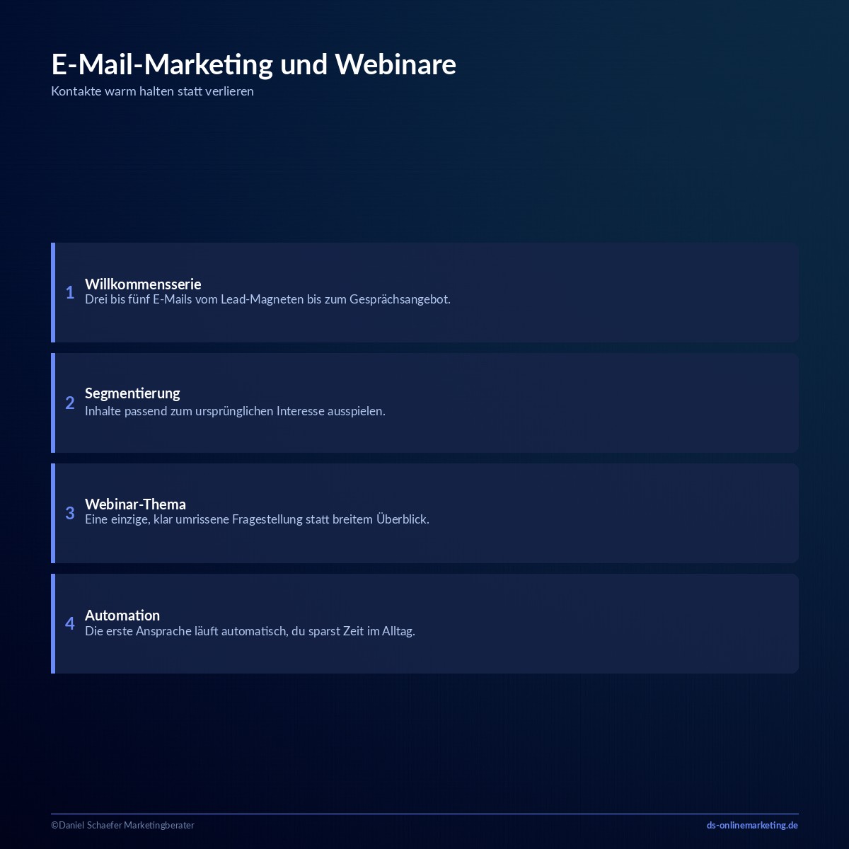 leadgenerierung massnahmen email webinare