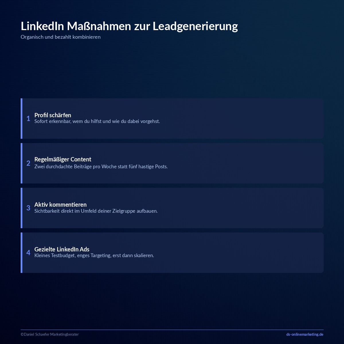 leadgenerierung massnahmen linkedin social media