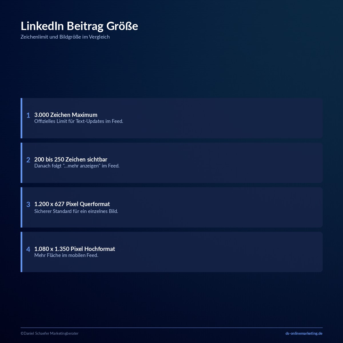 linkedin beitrag groesse