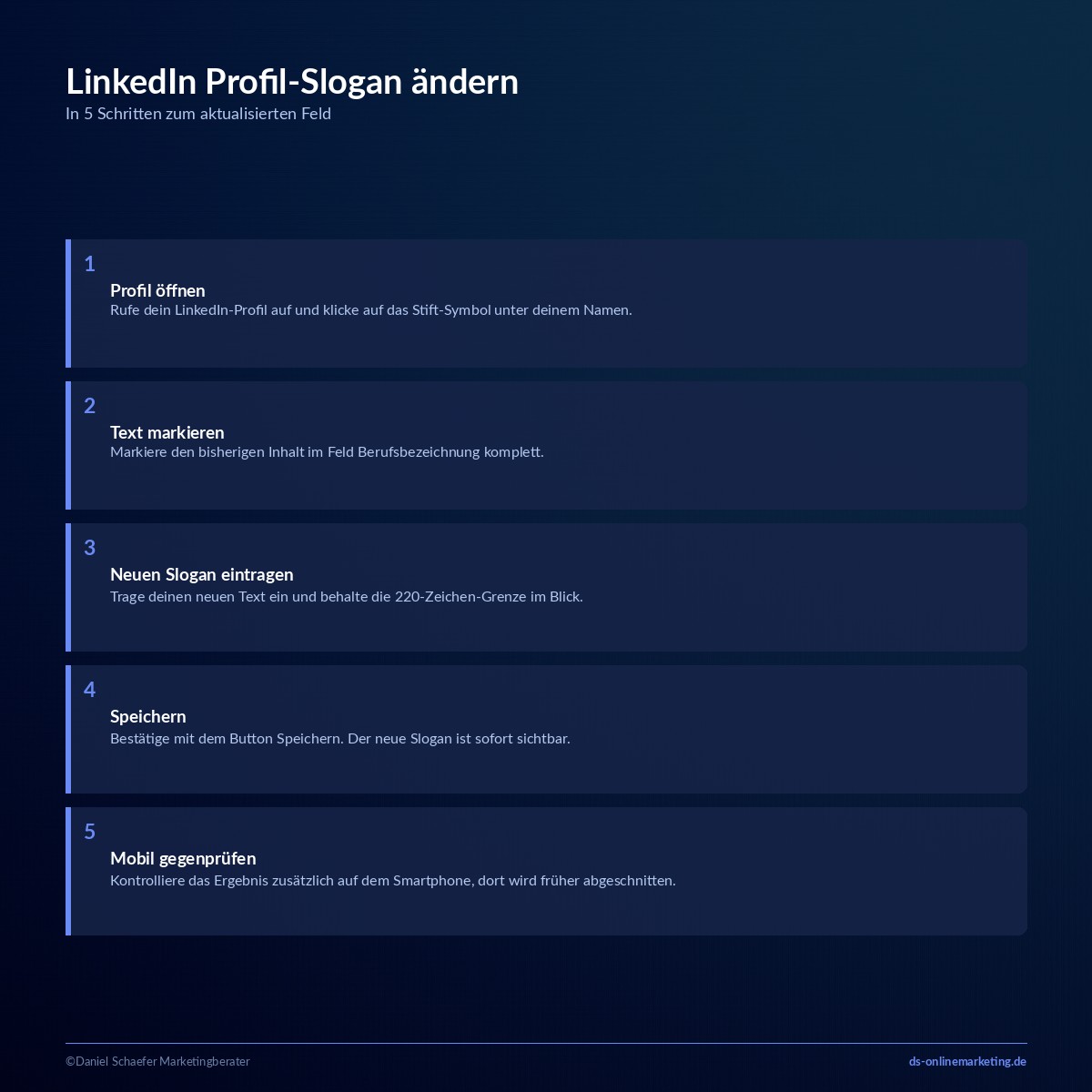 LinkedIn Profil-Slogan erstellen: Beispiele, Ideen und Anleitung 2 linkedin profil slogan aendern