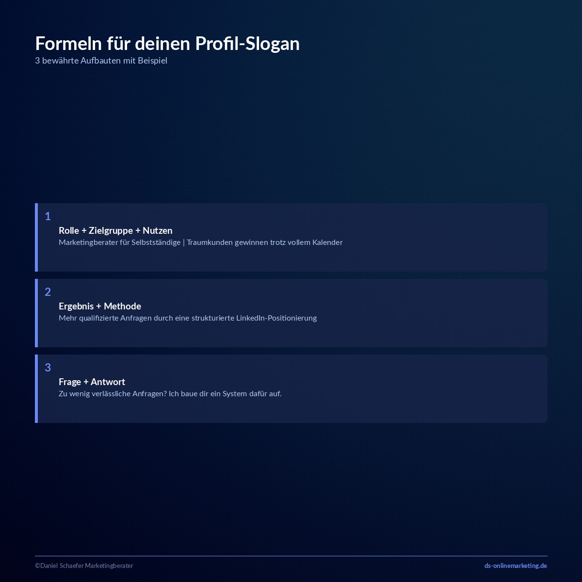LinkedIn Profil-Slogan erstellen: Beispiele, Ideen und Anleitung 5 linkedin profil slogan formeln