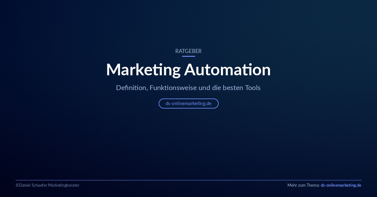 Marketing Automation: Definition, Funktionsweise und Tools