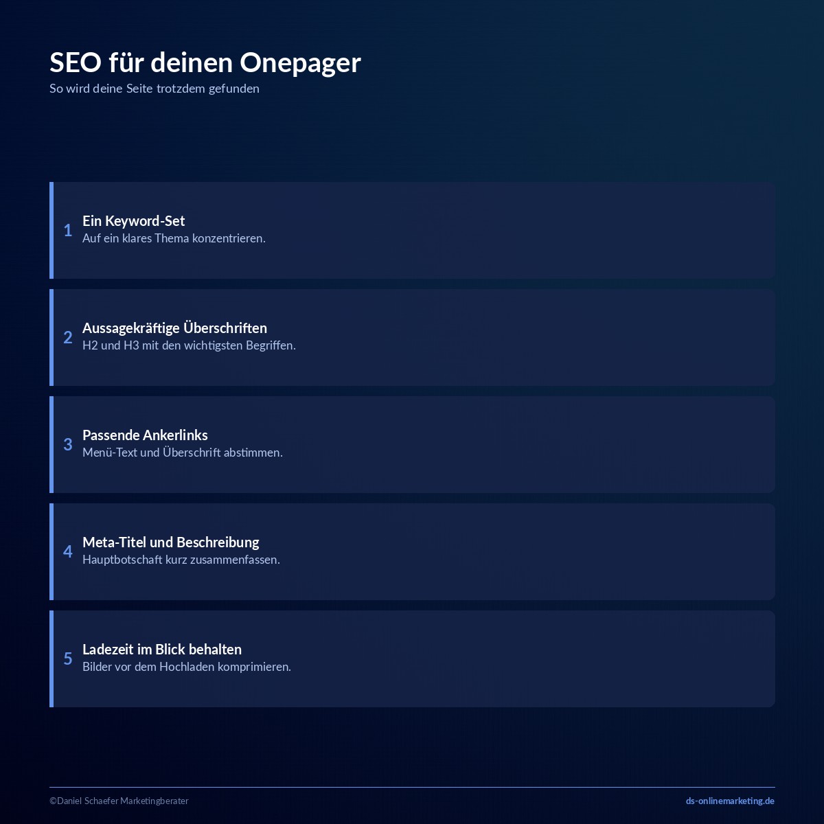 onepager seo