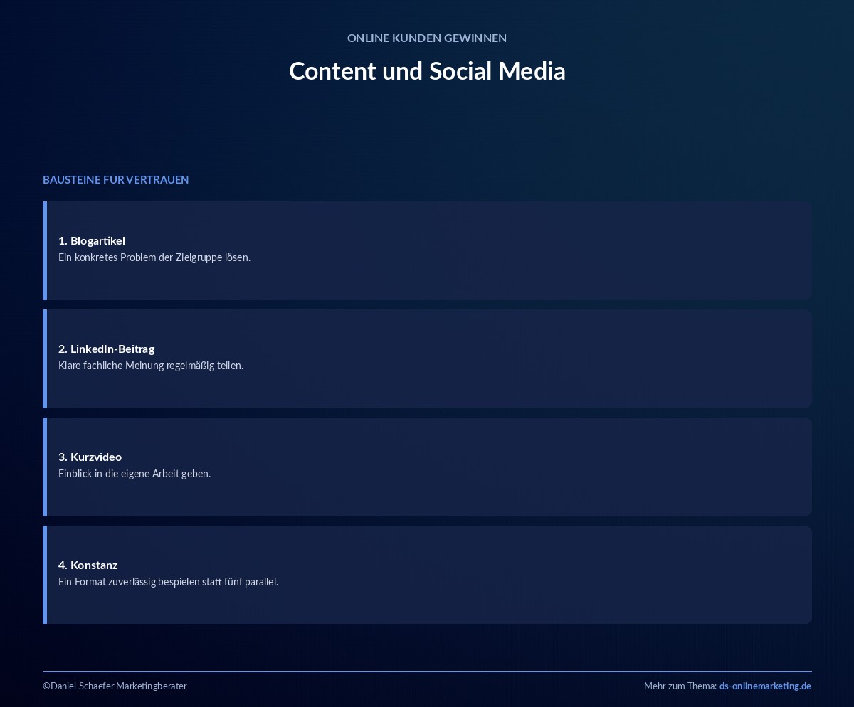 online kunden gewinnen content social media