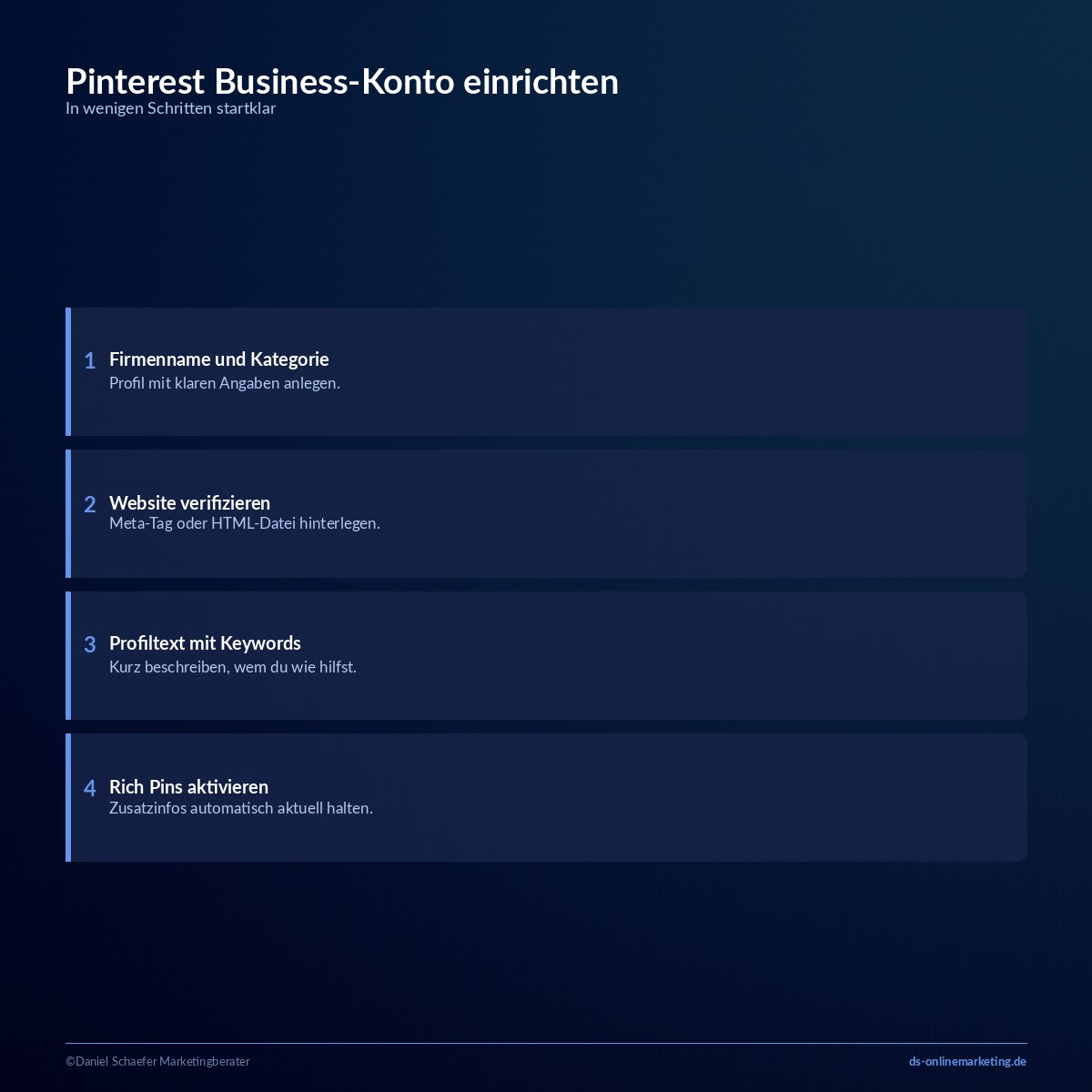 Pinterest Marketing: In 6 Schritten zu mehr Reichweite und Anfragen 2 pinterest marketing business konto