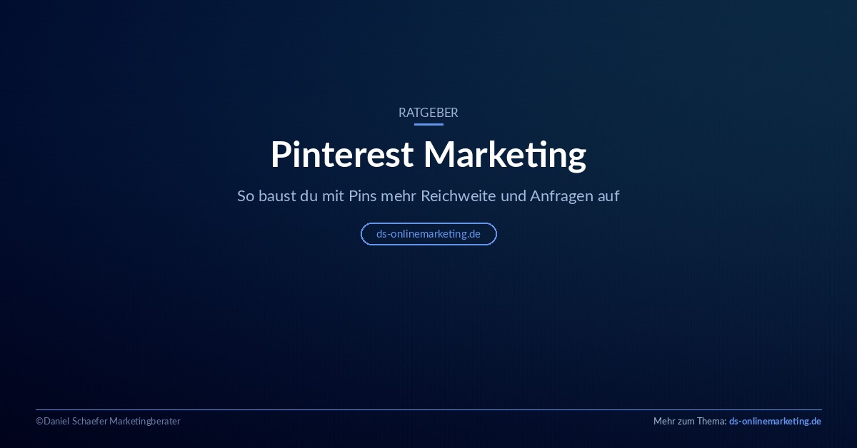 Pinterest Marketing: Titelbild zum Ratgeber für mehr Reichweite