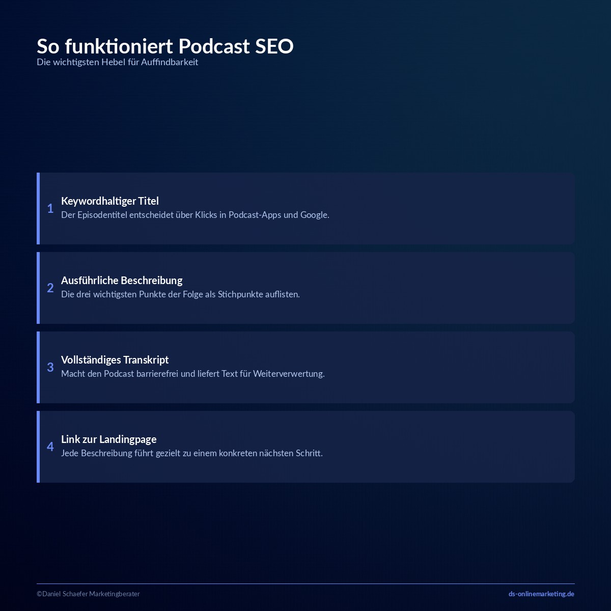 Podcast Marketing: So gewinnst du mit einem eigenen Podcast neue Kunden 5 podcast marketing seo