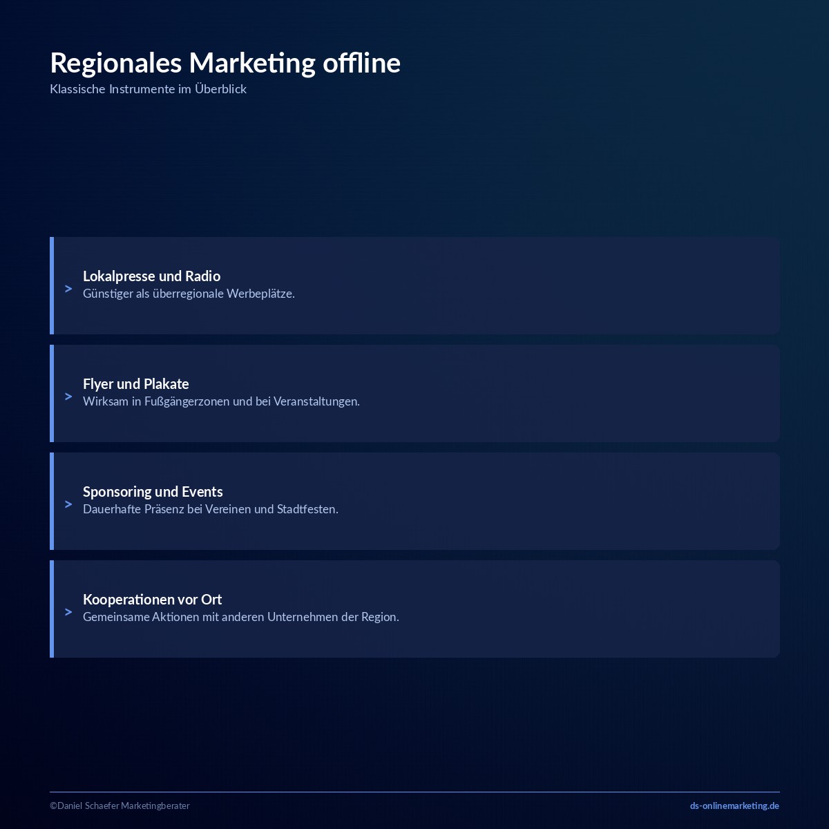 Regionales Marketing: Kanäle, Beispiele und Strategie für mehr lokale Anfragen 4 regionales marketing offline kanaele