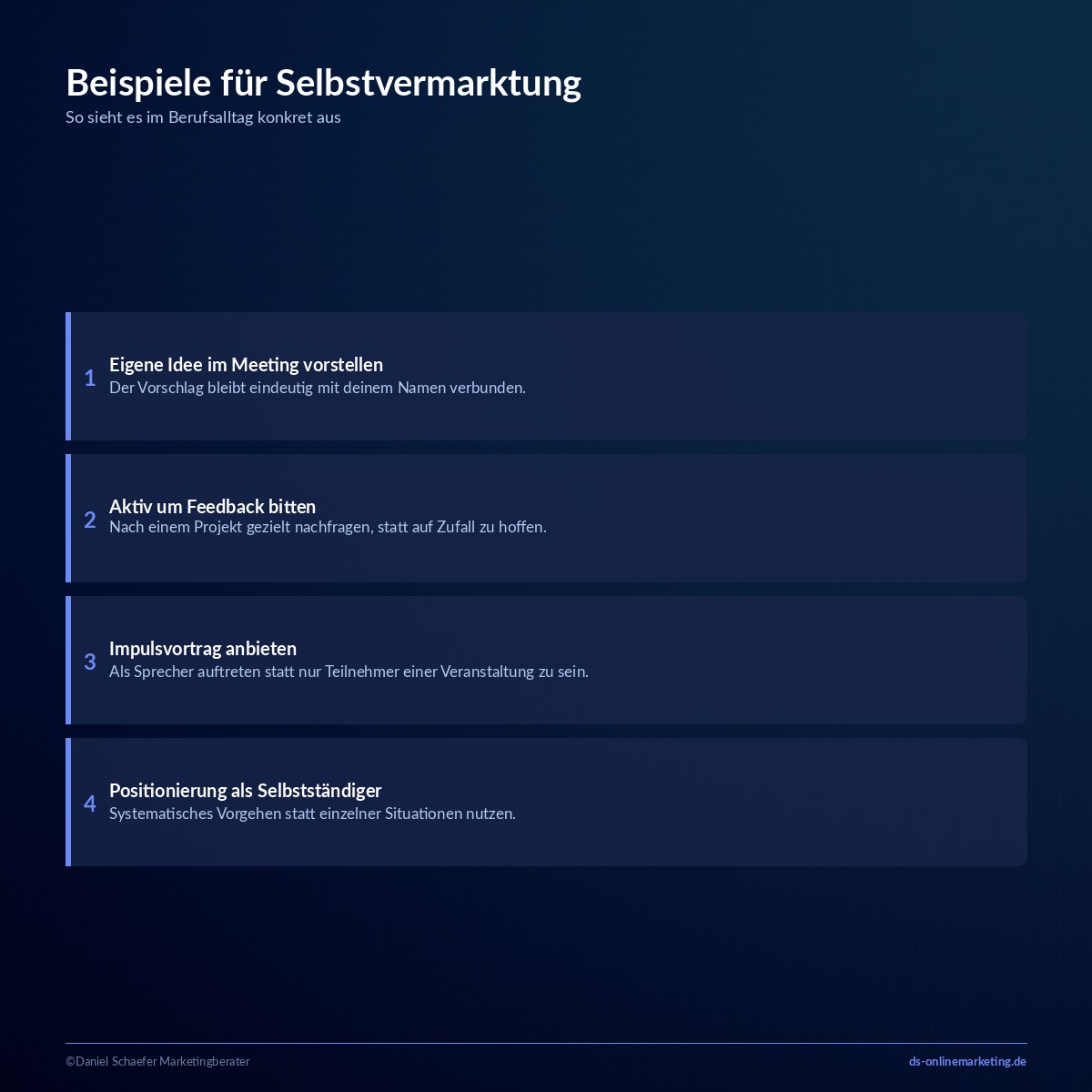 selbstvermarktung beispiele