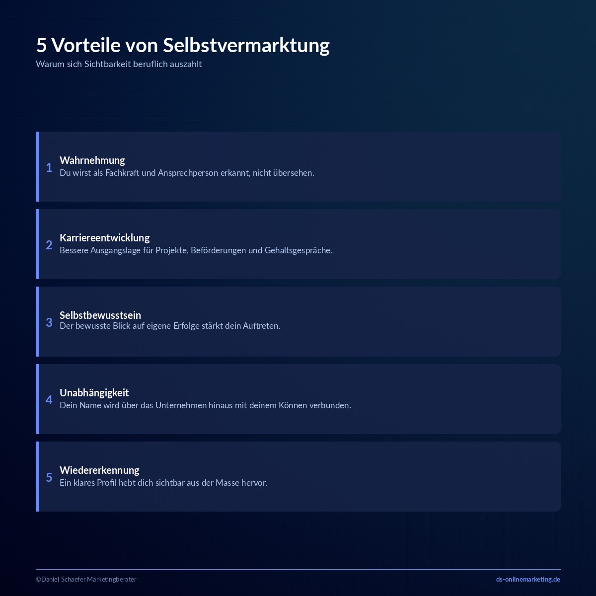 selbstvermarktung vorteile