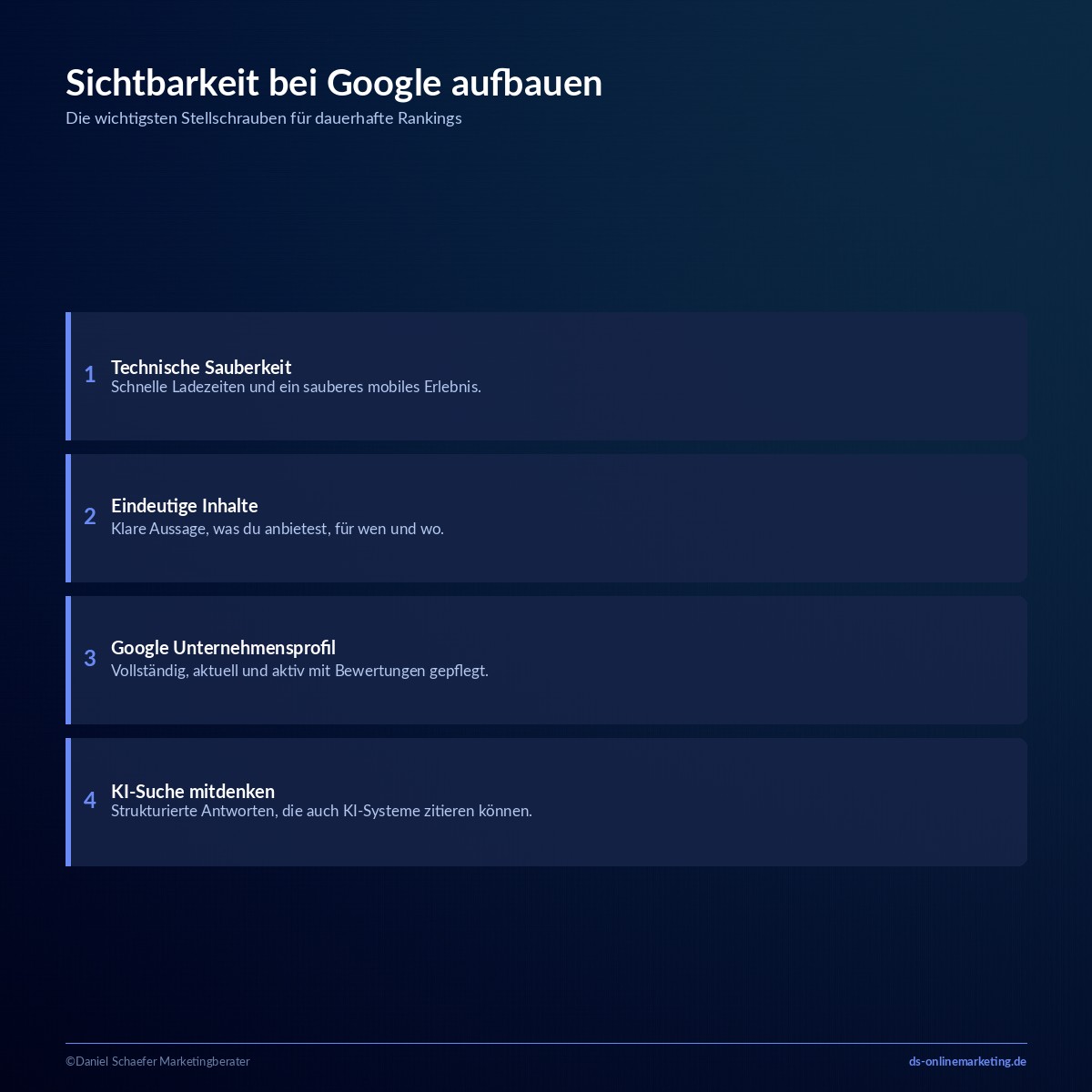 Sichtbarkeit erhöhen: Die Hebel, die zuerst wirken 4 sichtbarkeit erhoehen seo google