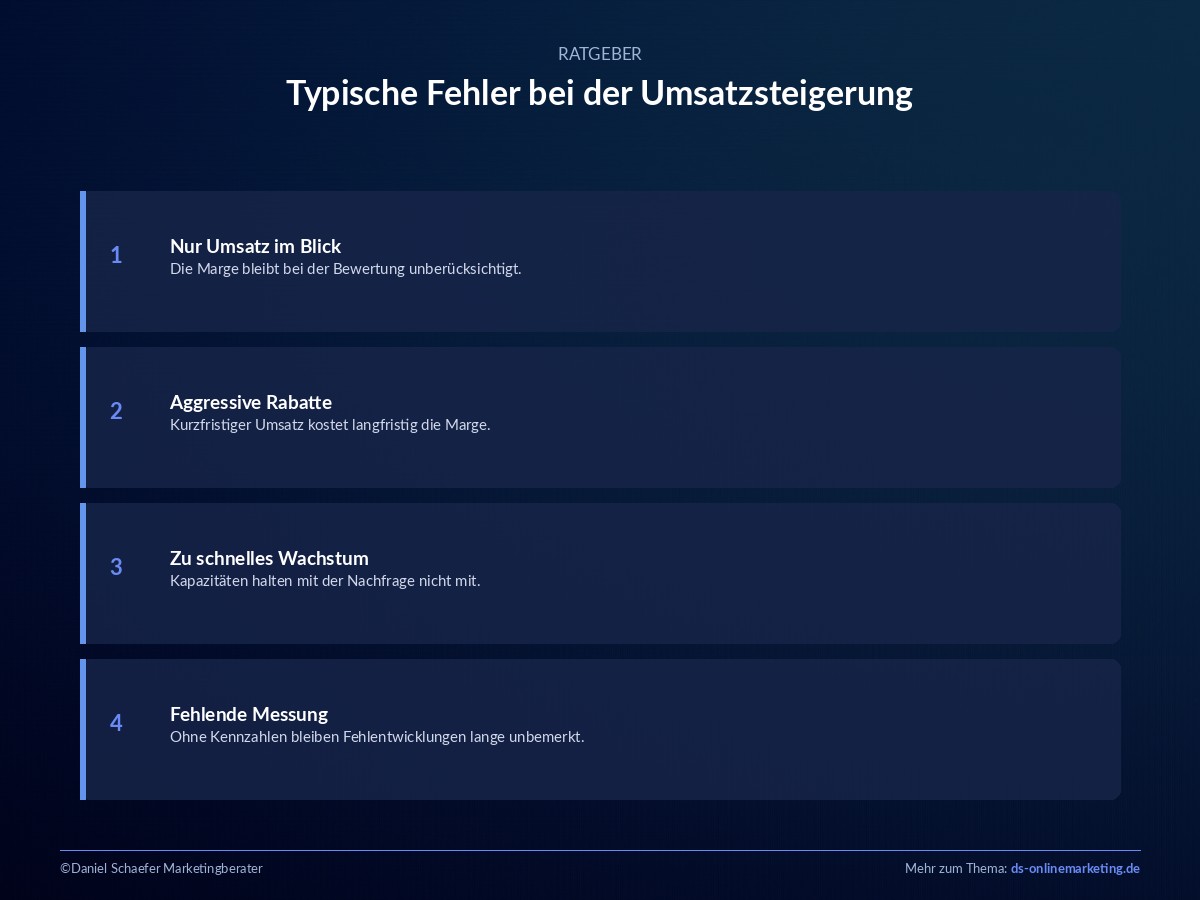 umsatzsteigerung fehler