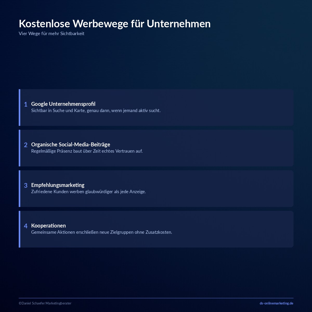 werbung fuer unternehmen kostenlose wege