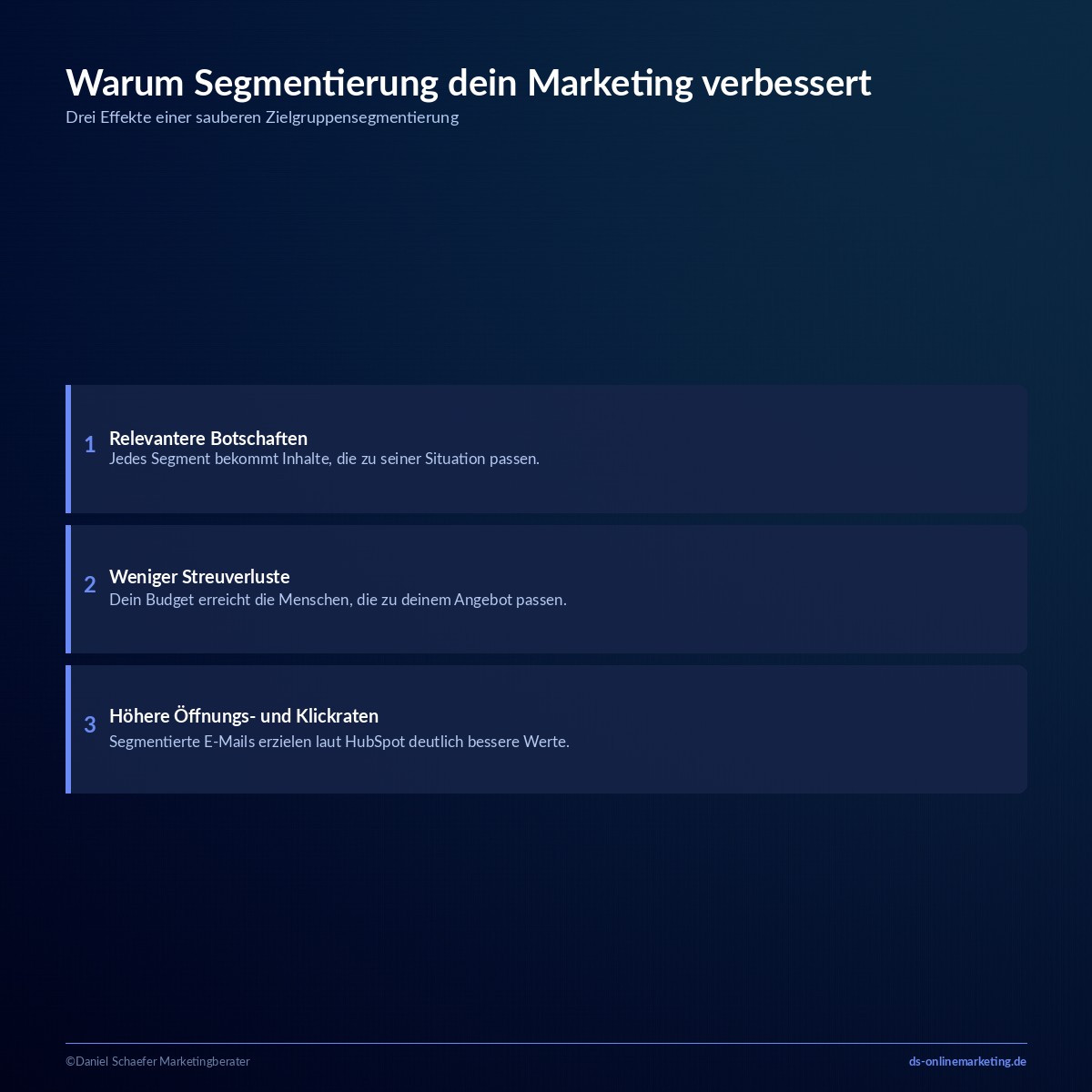 Zielgruppensegmentierung: In 5 Schritten zu Segmenten, die dein Marketing treffsicher machen 2 zielgruppensegmentierung vorteile