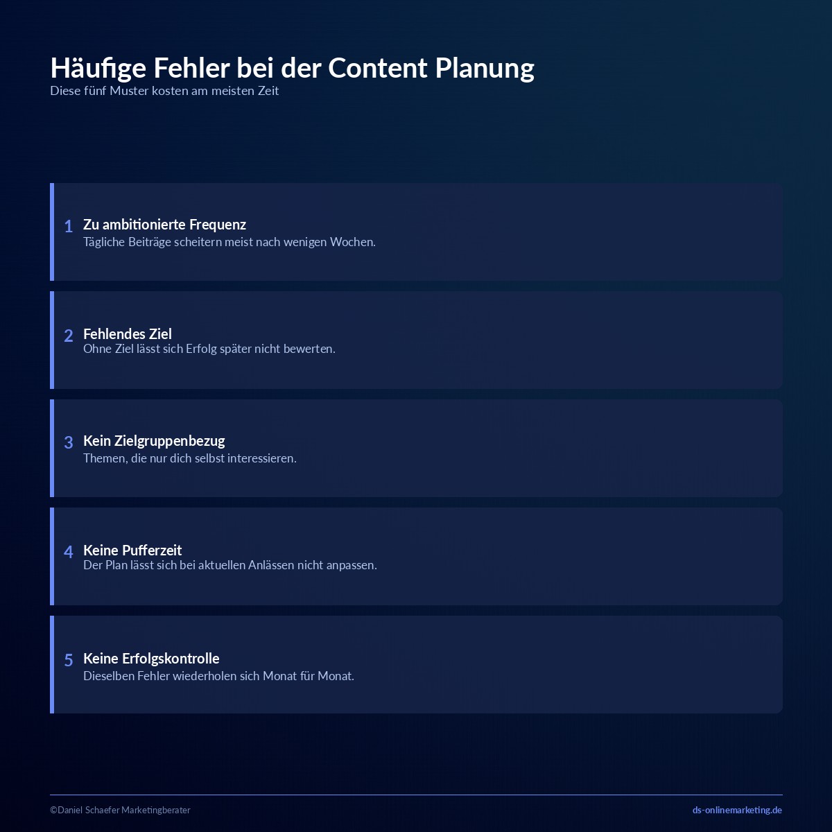 content planung fehler