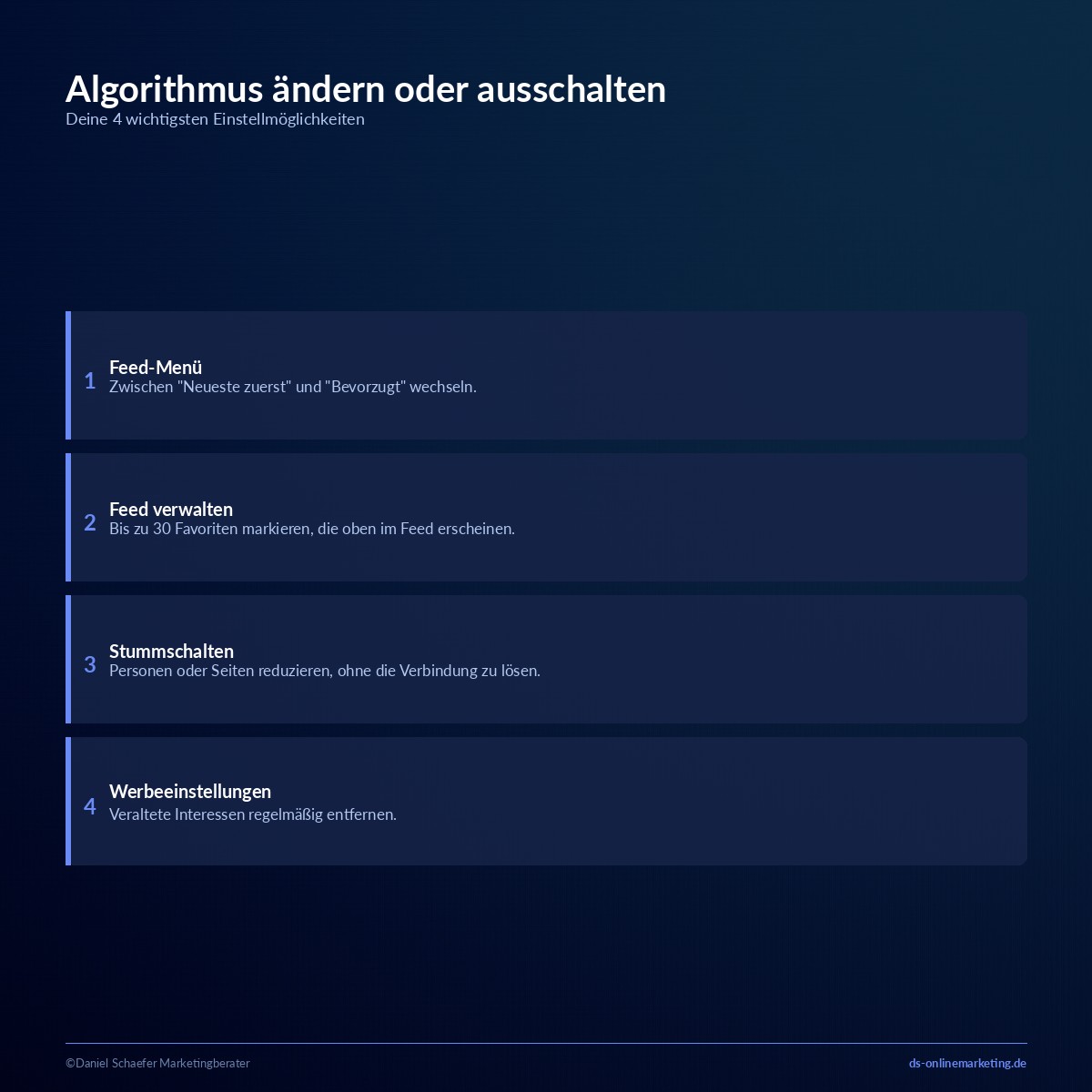 facebook algorithmus aendern ausschalten