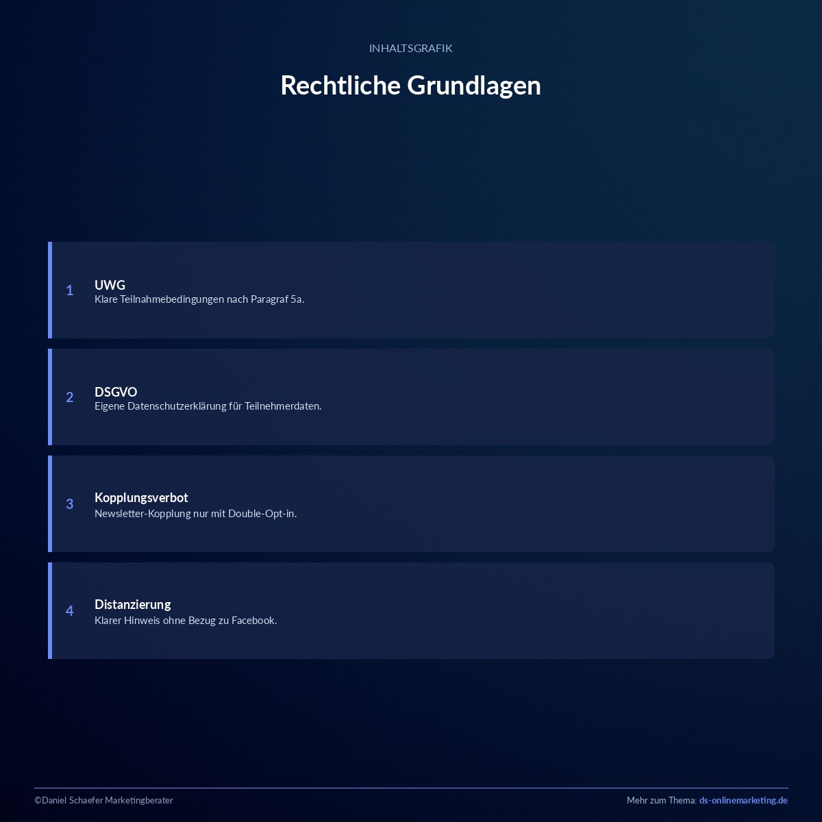 facebook gewinnspiel rechtliche grundlagen