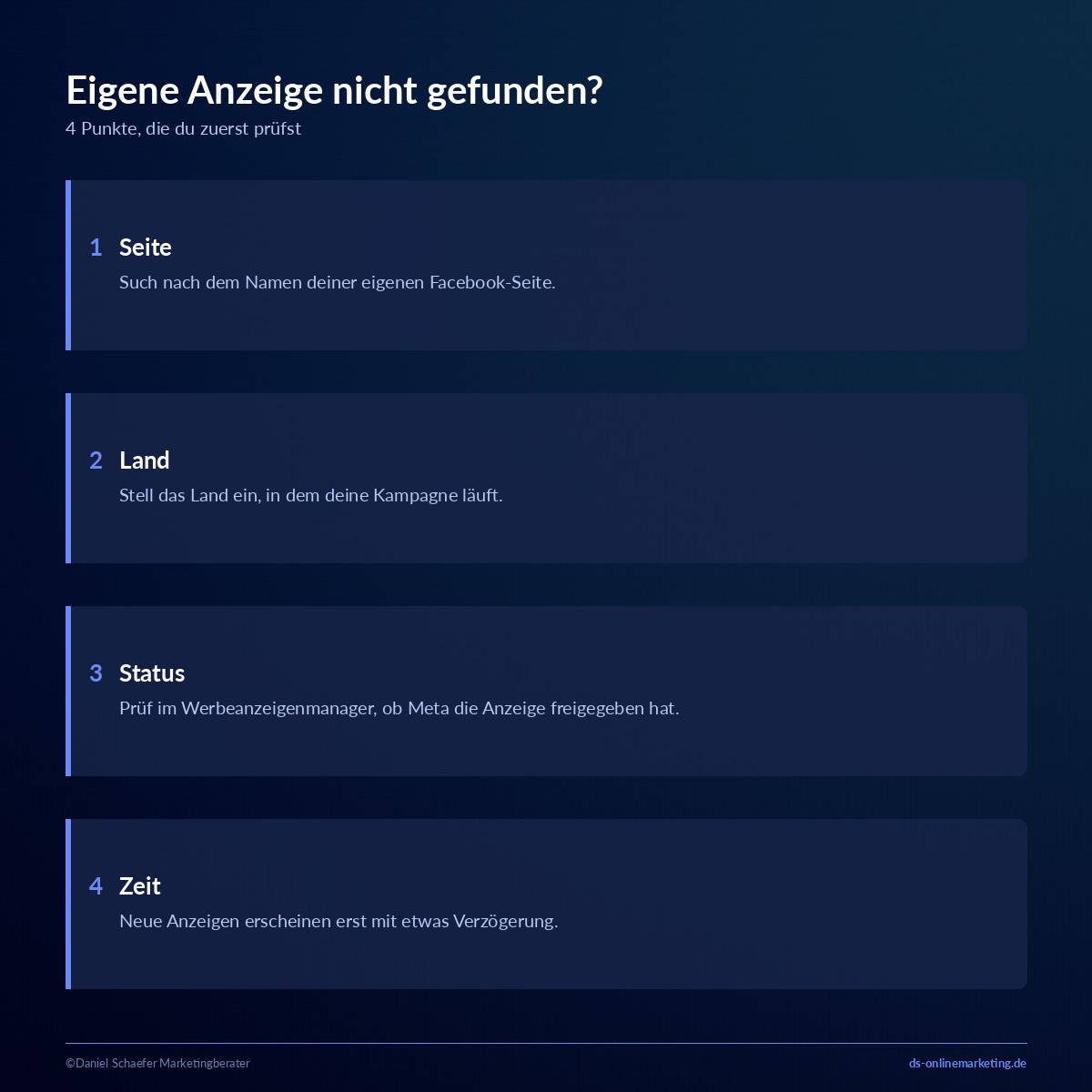 facebook werbebibliothek eigene anzeigen