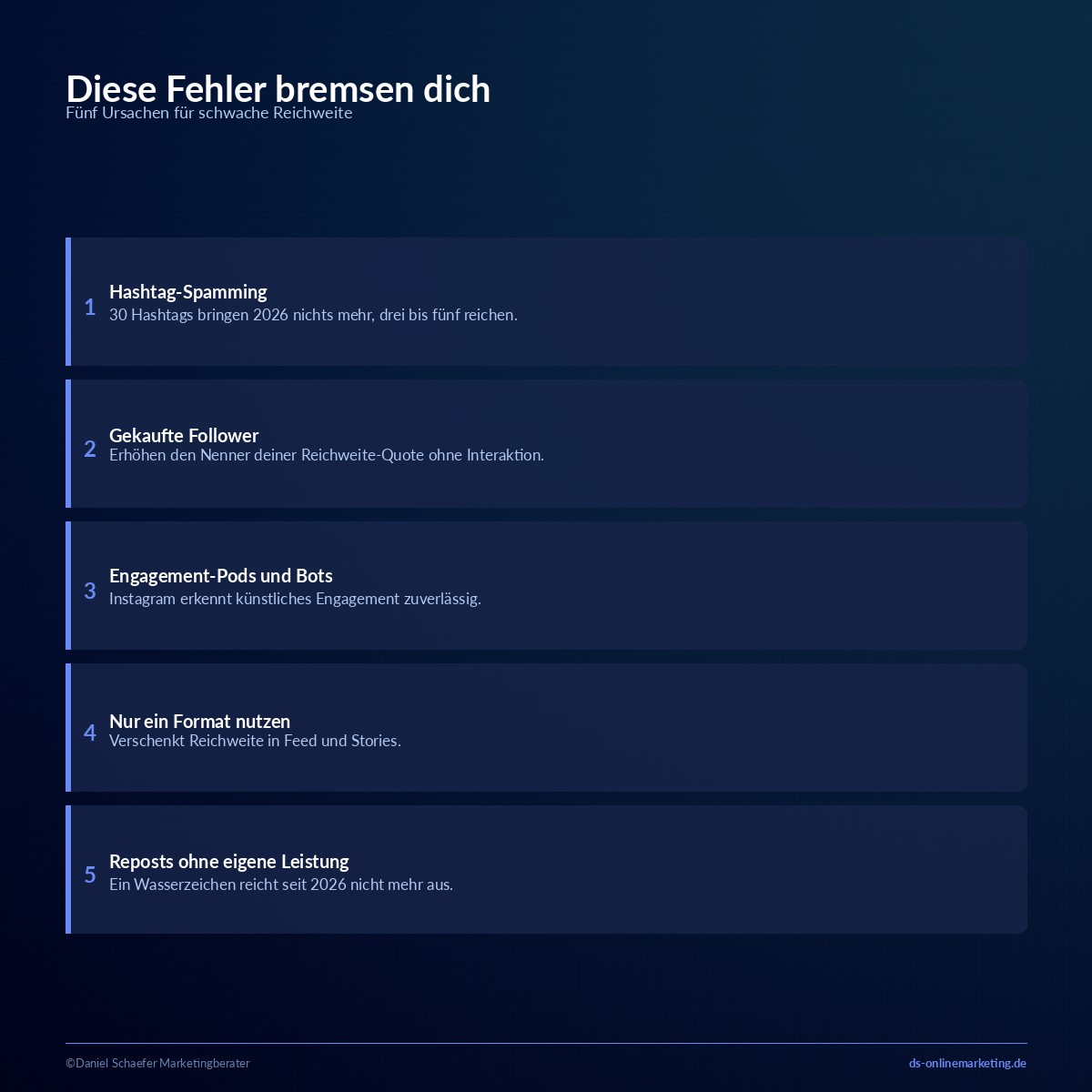 instagram algorithmus fehler vermeiden