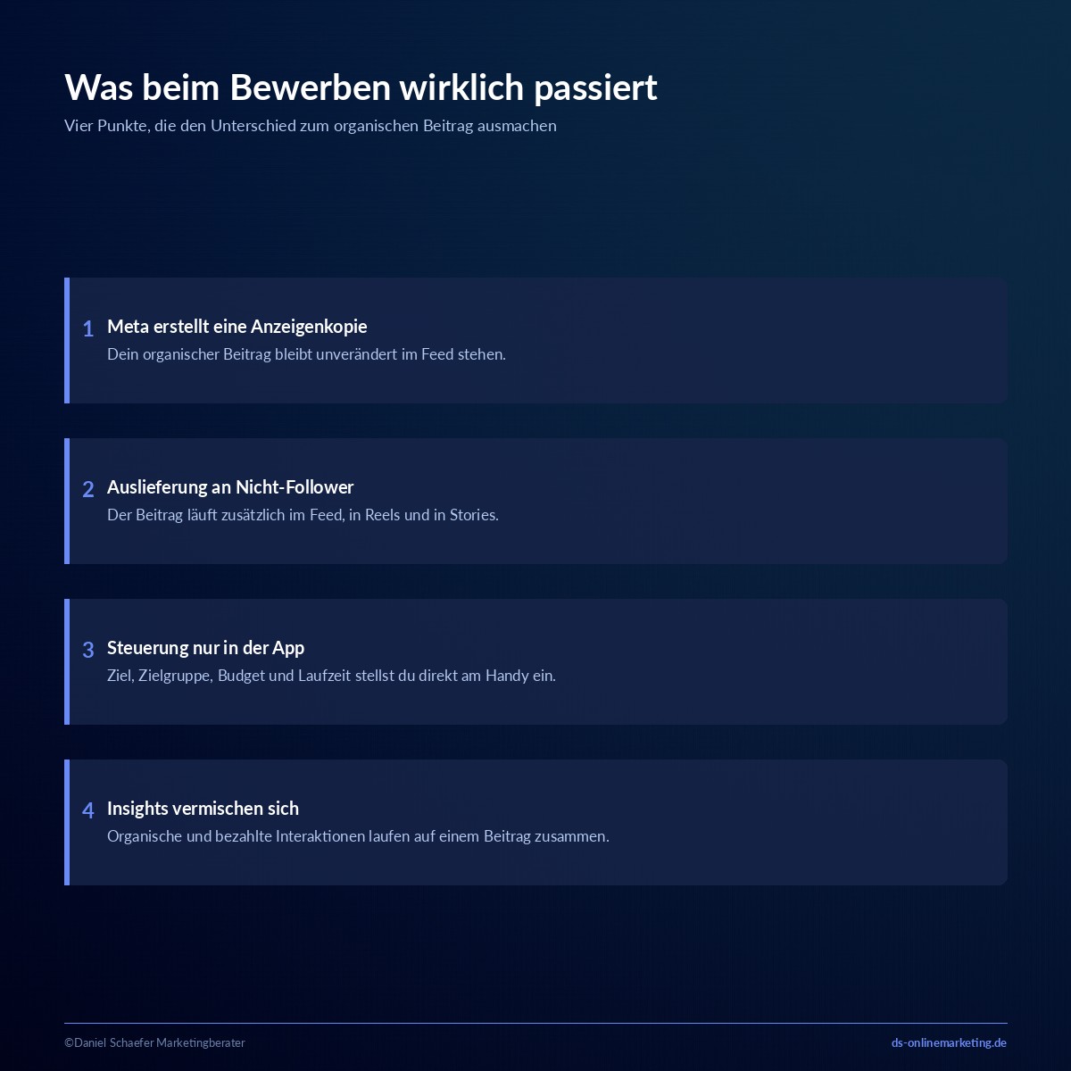 instagram beitrag bewerben funktion