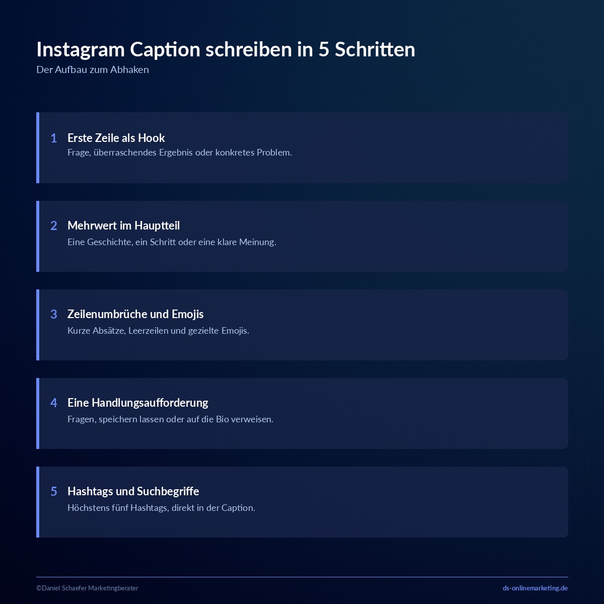 Instagram Caption: Aufbau, Länge und 8 Vorlagen zum Kopieren 4 instagram caption aufbau