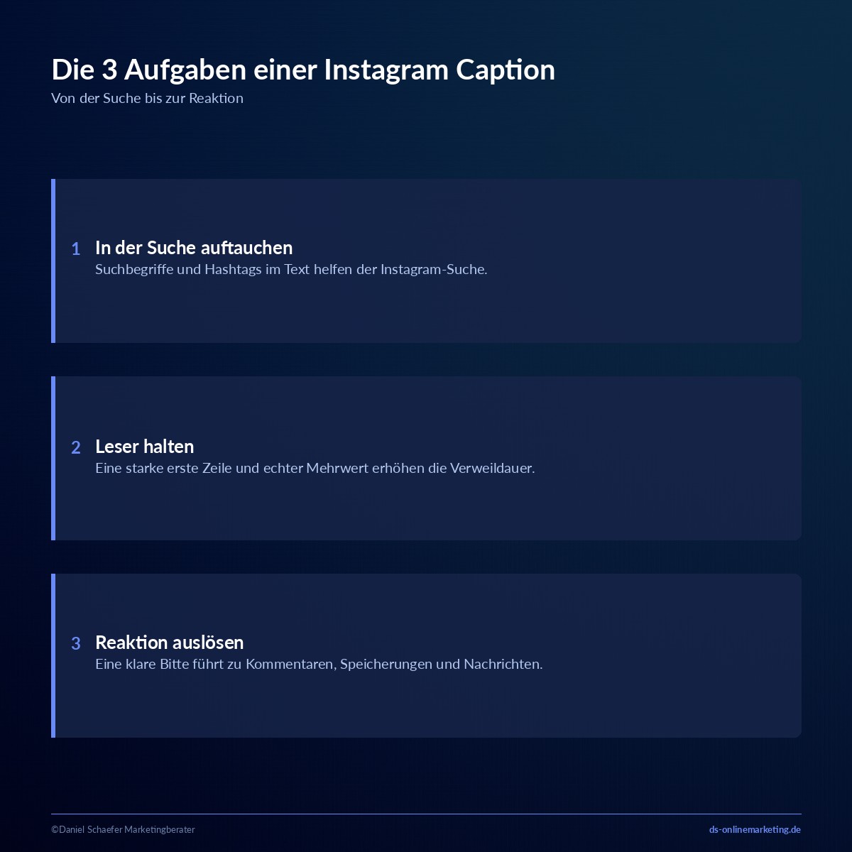 Instagram Caption: Aufbau, Länge und 8 Vorlagen zum Kopieren 2 instagram caption aufgaben