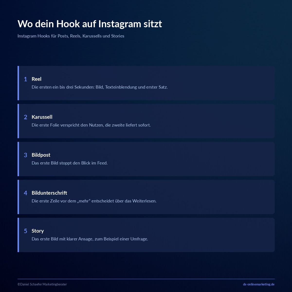 instagram hooks formate