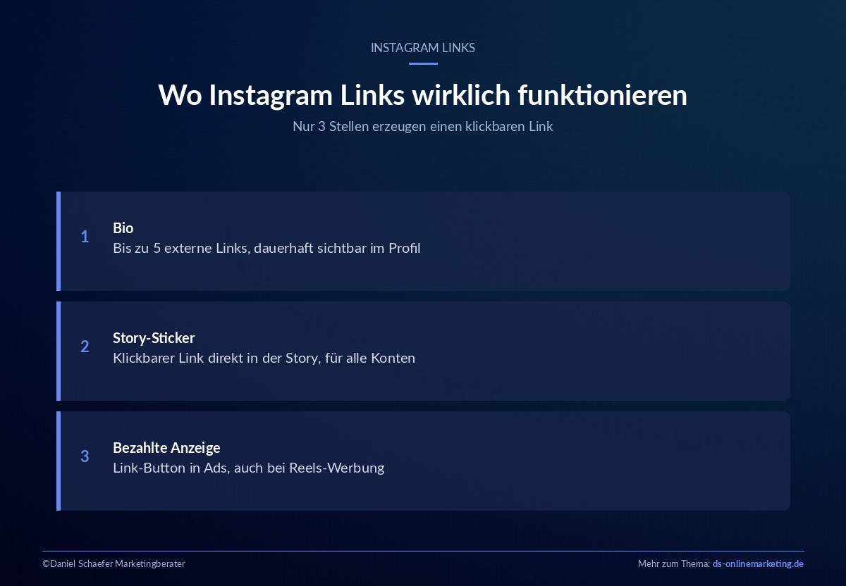 instagram links definition