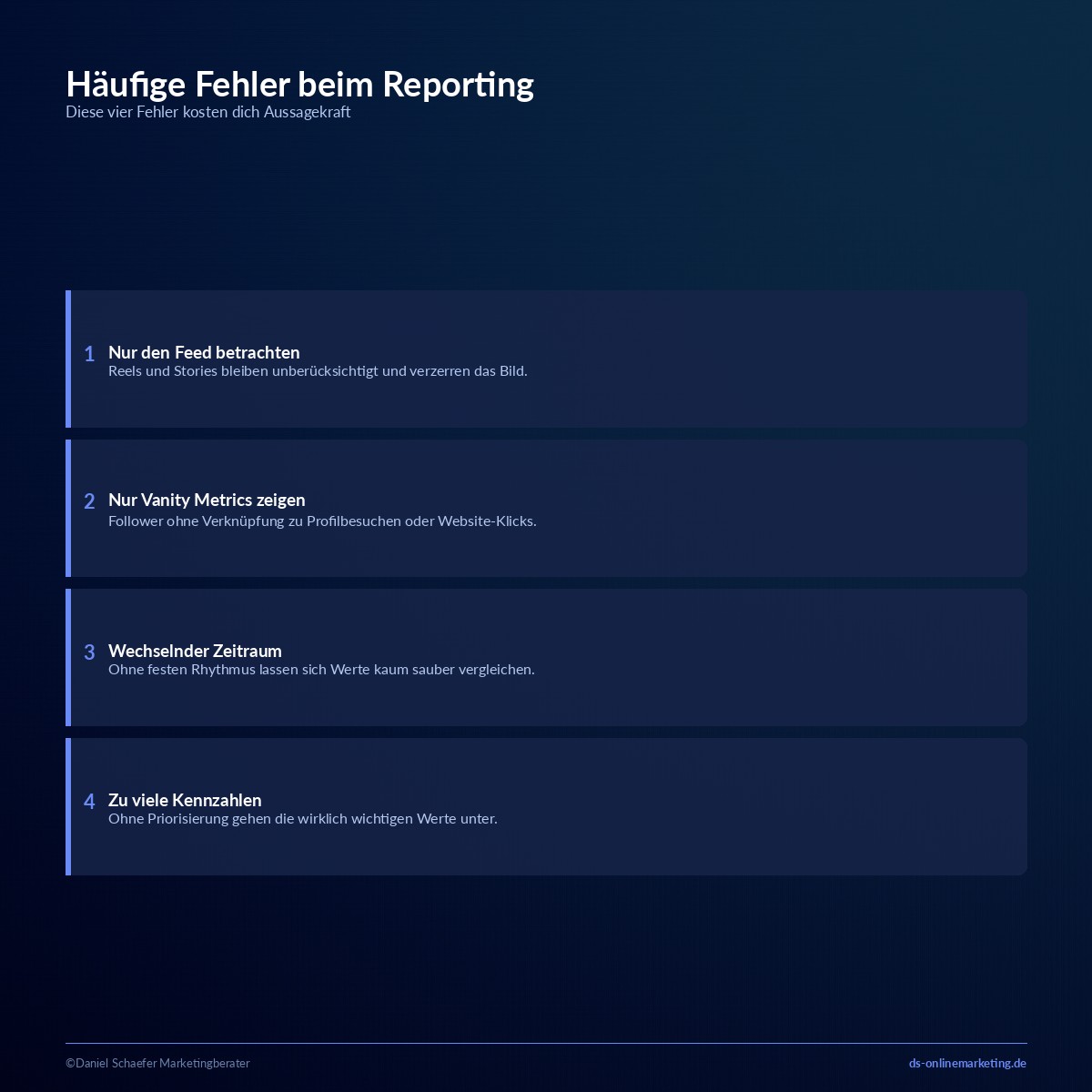 Instagram Reporting: So wertest du deine Insights richtig aus 6 instagram reporting haeufige fehler