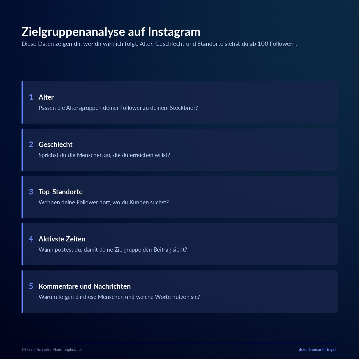 instagram zielgruppenanalyse insights