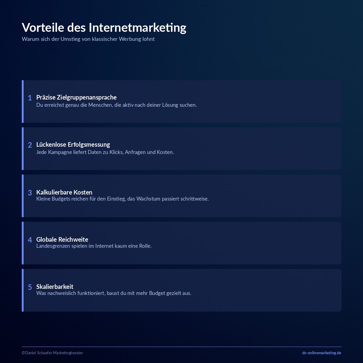 Internetmarketing: Definition, Disziplinen und Einstieg für dein Unternehmen 3 internetmarketing vorteile