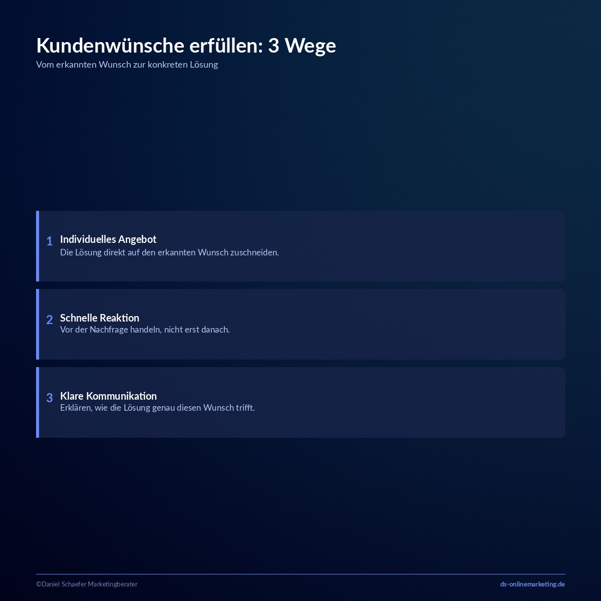Kundenwünsche erfüllen: Vom erkannten Wunsch zur konkreten Lösung
