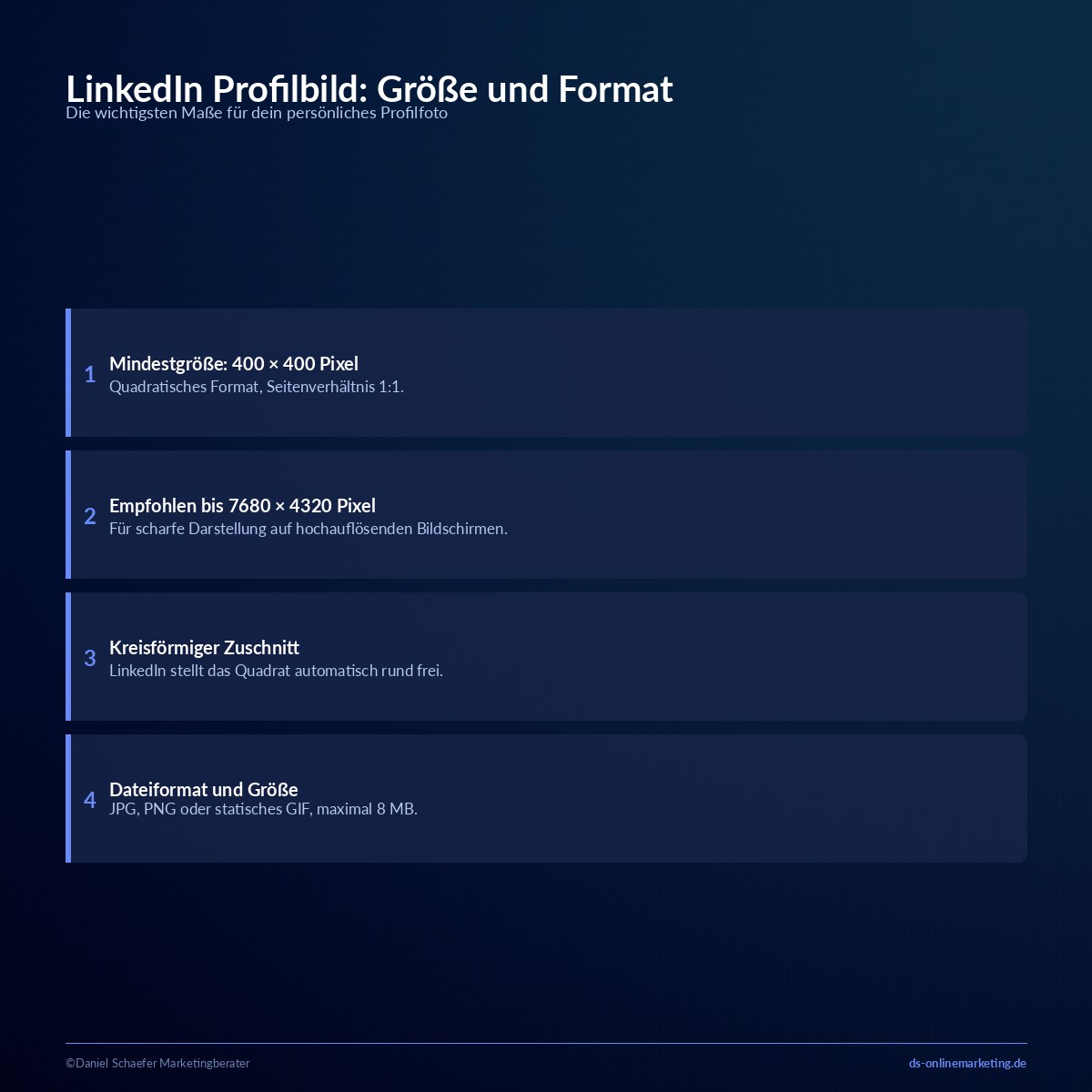 linkedin bildgroessen profilbild