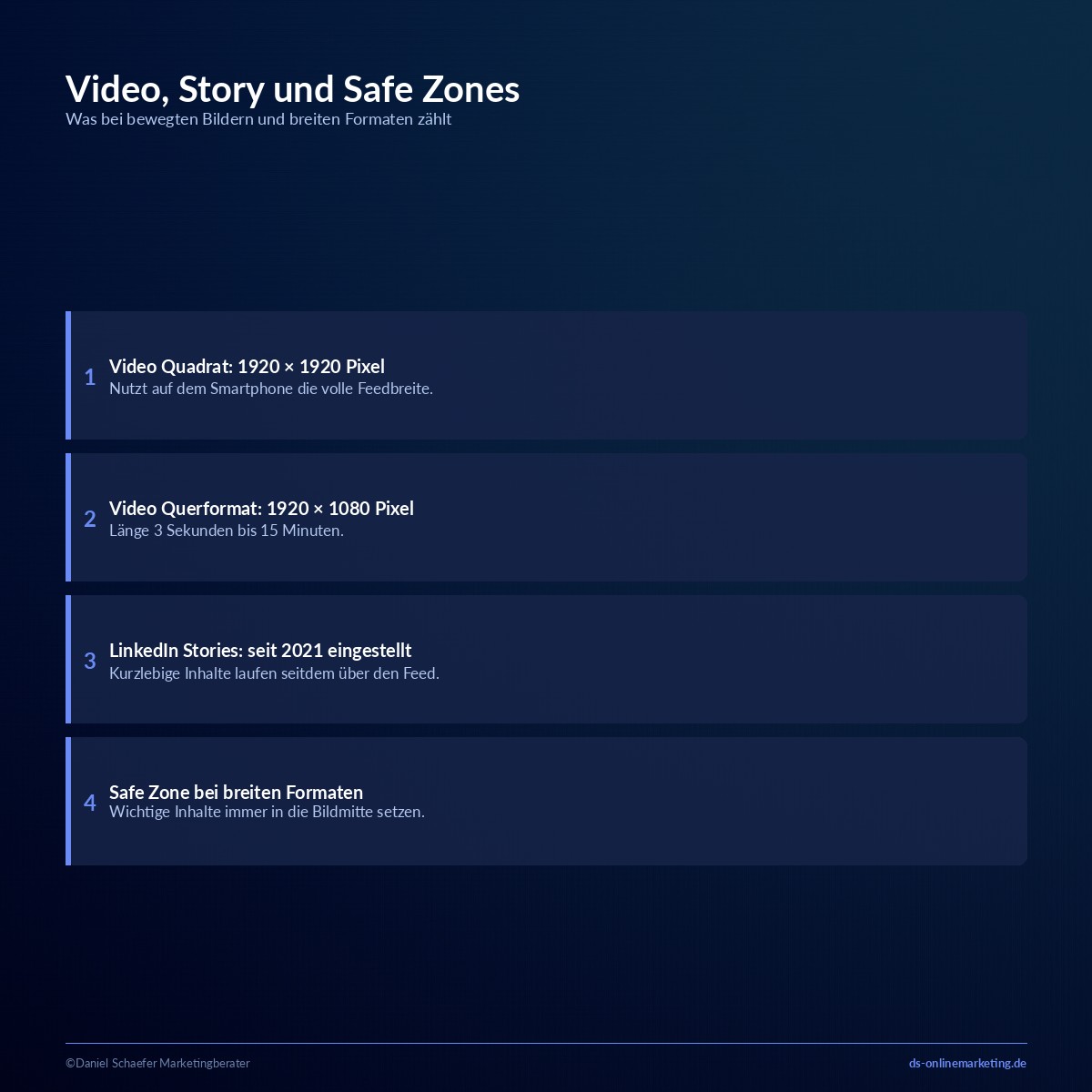 linkedin bildgroessen video story