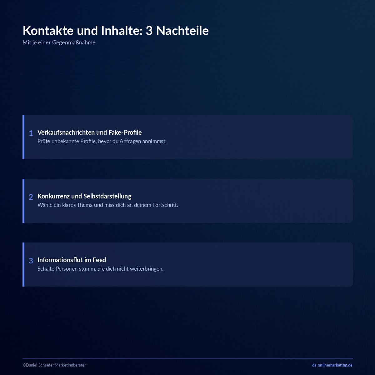 LinkedIn Nachteile: 8 Schwächen, die du vor dem Start kennen solltest 3 linkedin nachteile kontakte inhalte