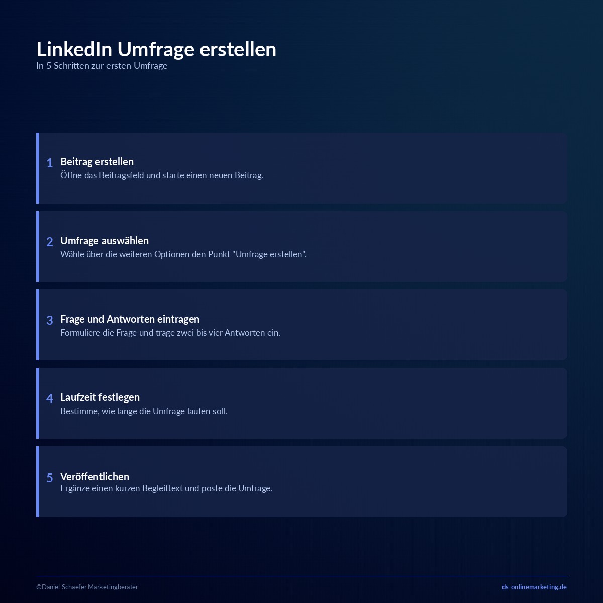LinkedIn Umfrage erstellen: In 5 Schritten zu mehr Reichweite und echten Insights 2 linkedin umfrage erstellen schritte