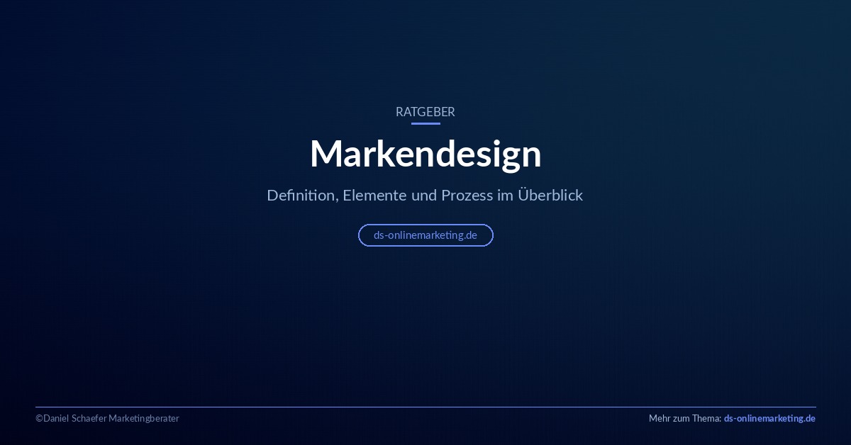Markendesign: Definition, Elemente und Prozess im Überblick