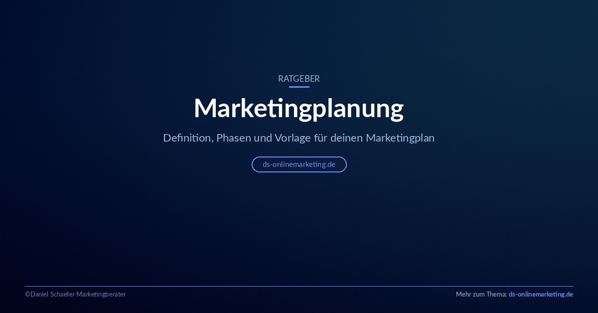 Marketingplanung: Definition, Phasen und Vorlage