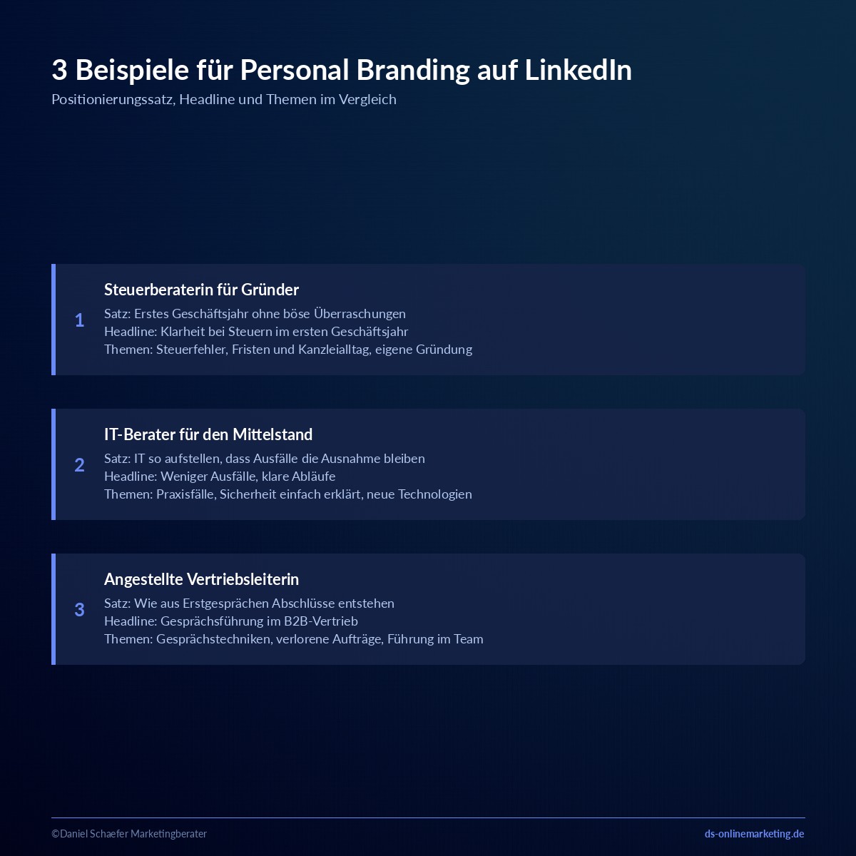 personal branding linkedin beispiele