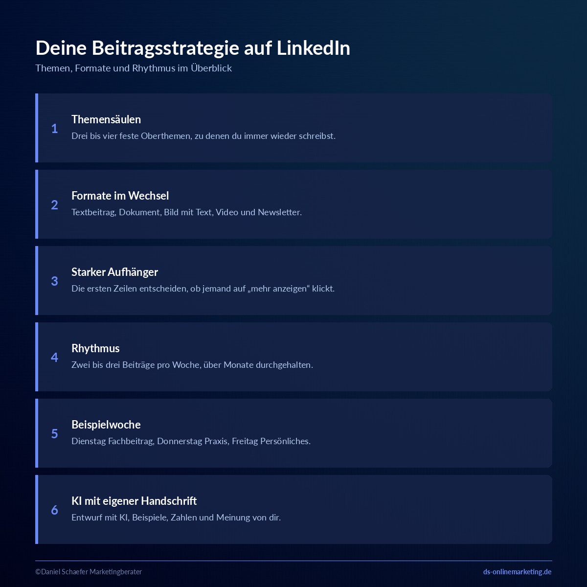 personal branding linkedin beitraege