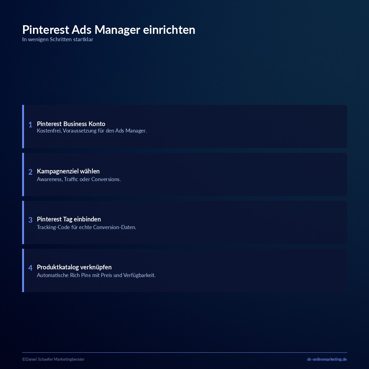 pinterest ads manager einrichten