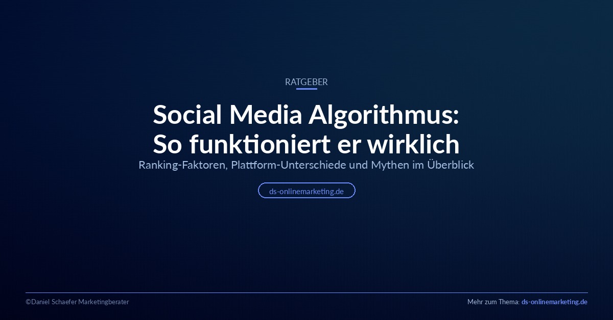 Social Media Algorithmus: So funktioniert er wirklich