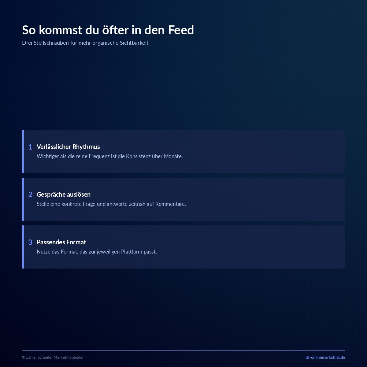 social media feed tipps