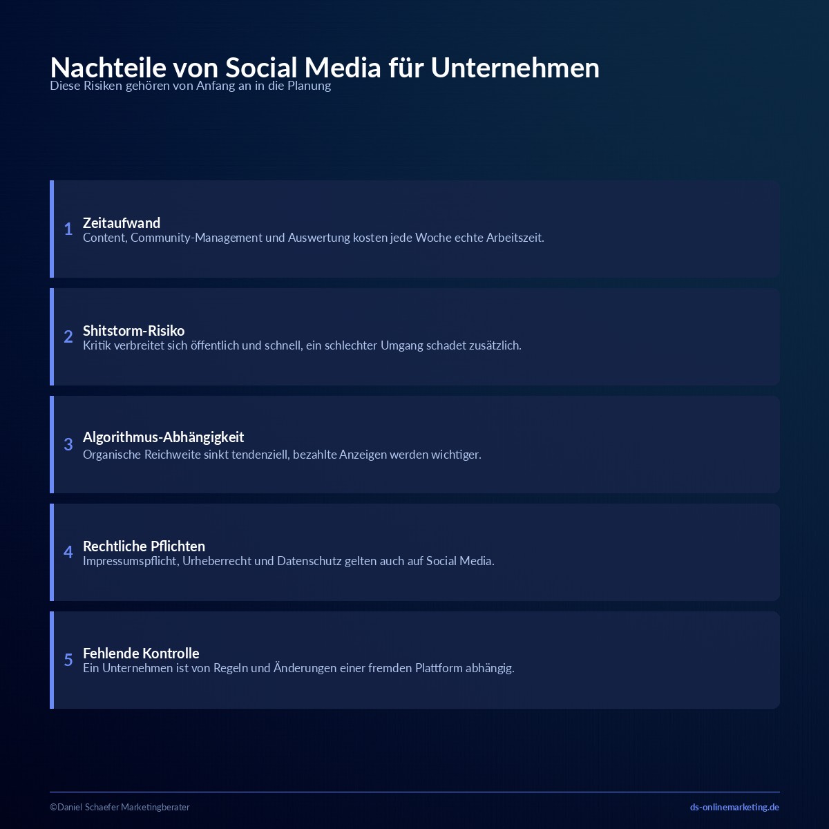 social media fuer unternehmen nachteile