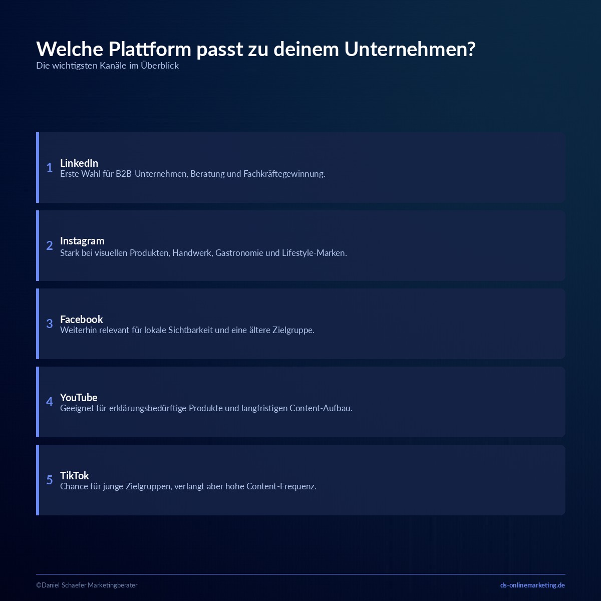 social media fuer unternehmen plattformen